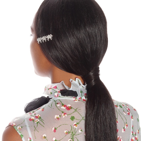 MIU MIU Crystal-embellished barrette - Picture 4 of 5